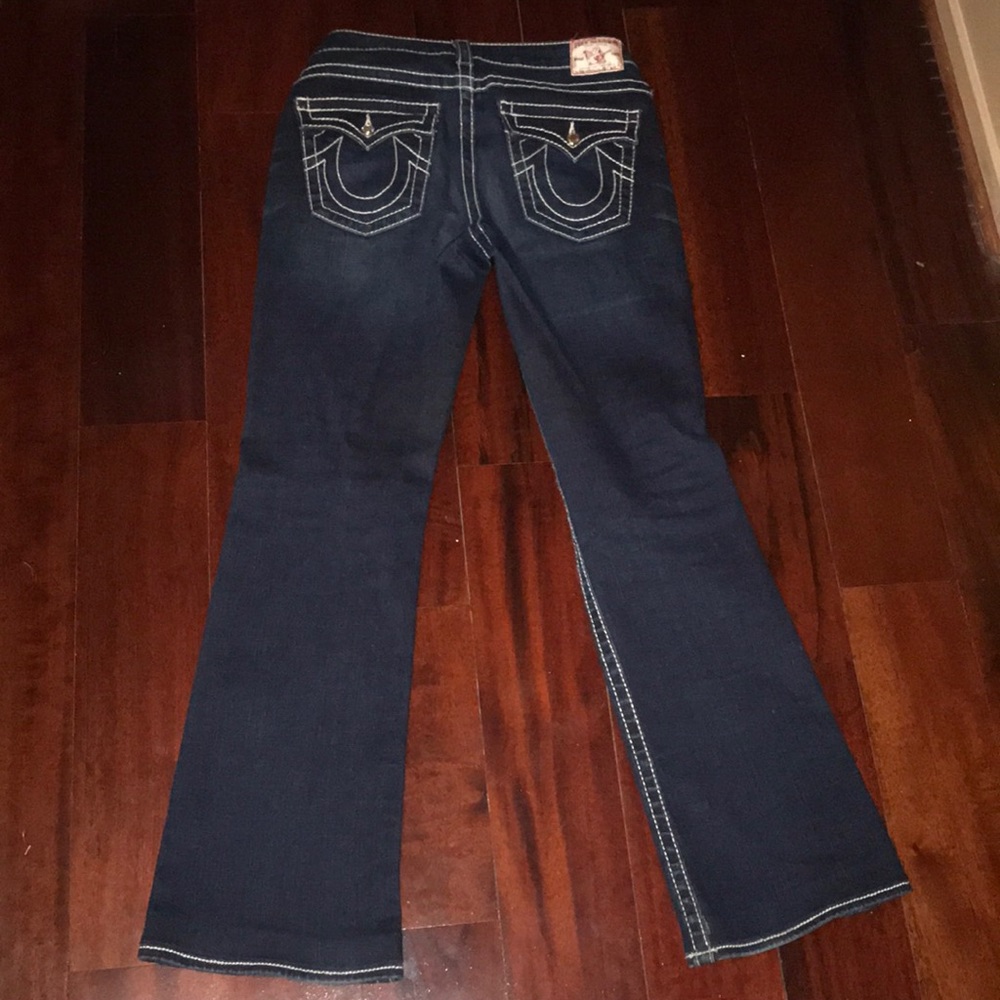 True Religion Jeans With Silver Start Button